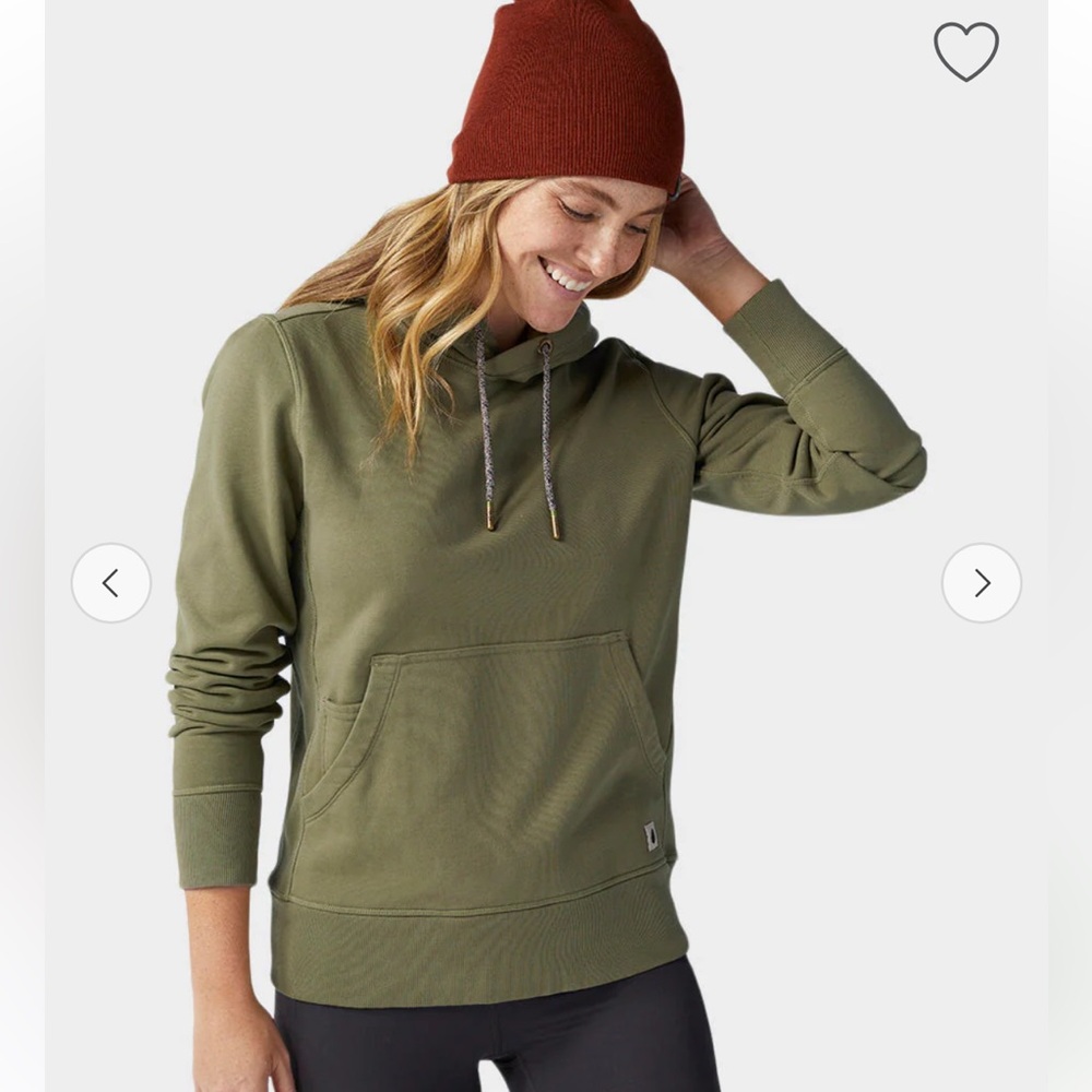 Stio women’s whitebark french terry hoodie - mountain thyme size S